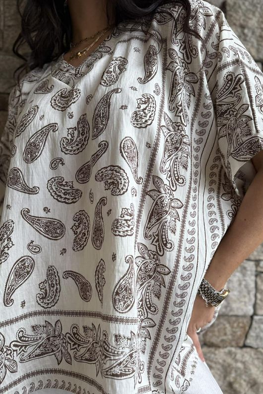 Yara Bandana Box Top White